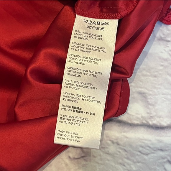 Maeve Anthropologie Red Lace Summer Moon Dress Womens  Strappy babydoll 12 - Picture 6 of 6